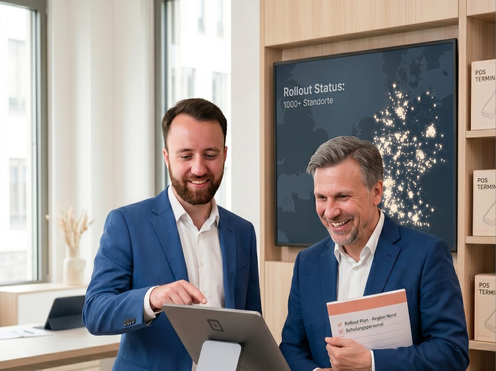 EverStore-Berater beim POS-Rollout im Store
